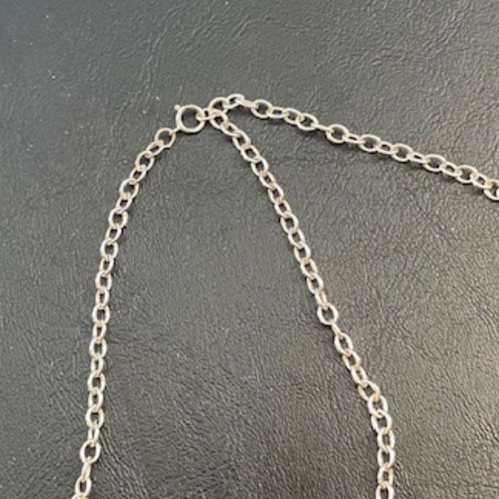 Vintage Suzanne Somers sterling silver necklace w/ cross set in cubic zirconias - Picture 7 of 7